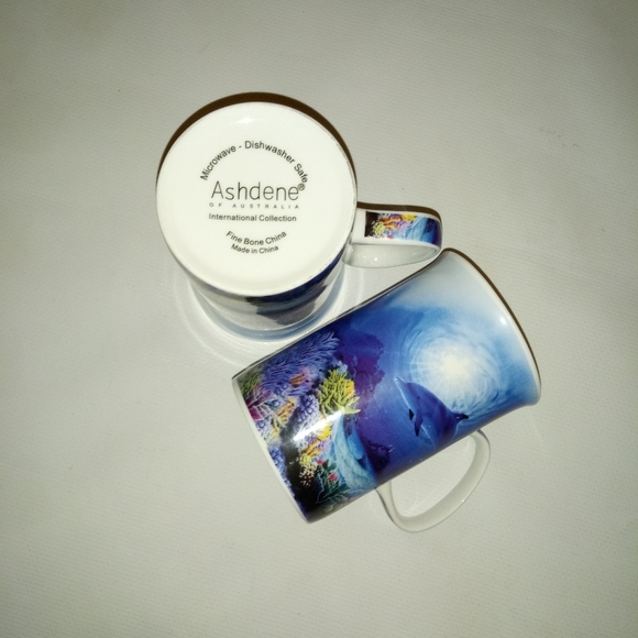 2 Ashdene of Australia Dolphin Tea Cups - Picture 4 of 5